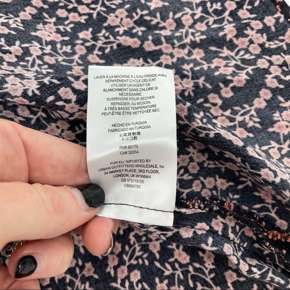 Free People Clara Dress NWT Wrap Ditsy Floral 90s Y2K Boho Mini Dress Small - Picture 9 of 16